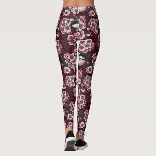 Night cherry tuin leggings (Achterkant)