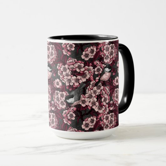 Night cherry tuin mok (Voorkant rechts)