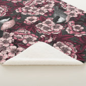 Night cherry tuin sherpa deken (3/4)