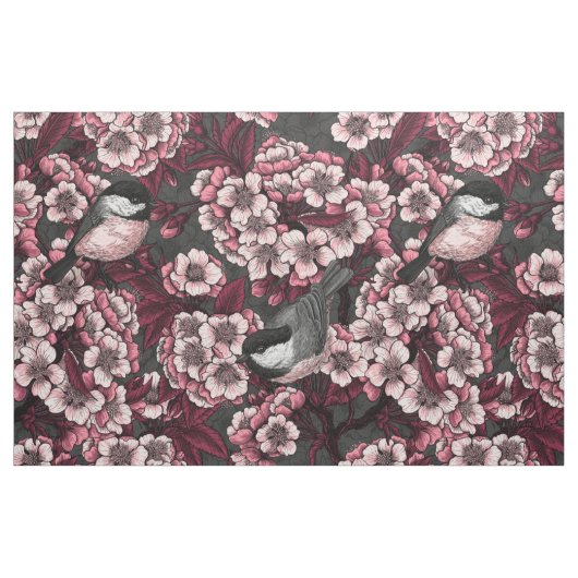Night cherry tuin stof (Fat Quarter)