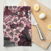 Night cherry tuin theedoek (Quarter Fold)