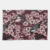 Night cherry tuin theedoek (Horizontaal)