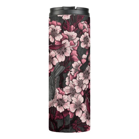 Night cherry tuin thermosbeker (Achterkant)