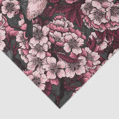 Night cherry tuin tissuepapier (Detail)