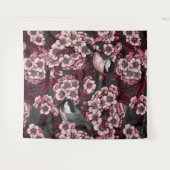 Night cherry tuin wandkleed (Voorkant (horizontaal))