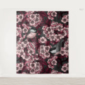 Night cherry tuin wandkleed (Voorkant)