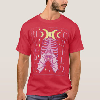 Night Child Bat Witch Mystical Magic Halloween237 T-shirt