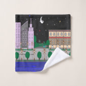 Night City Bad Handdoek (Wasdoekje)