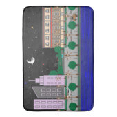 Night City Badmat (Voorkant Verticaal)