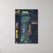 Night City Canvas Afdruk (Voorkant)