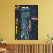 Night City Canvas Afdruk (Insitu (Woonkamer))