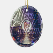 Night city on the record player keramisch ornament (Rechts)
