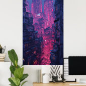 Night City Poster (Thuiskantoor)