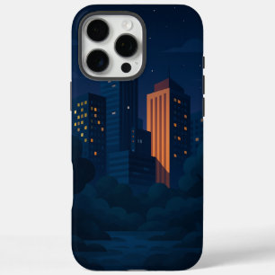 Night City Skyline iPhone 16 Pro Max Hoesje