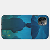 Night City Skyline Hoesje-Mate iPhone Case (Achterkant (horizontaal))
