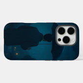 Night City Skyline Hoesje-Mate iPhone Case (Achterkant (horizontaal))