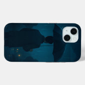 Night City Skyline Hoesje-Mate iPhone Case (Achterkant (horizontaal))