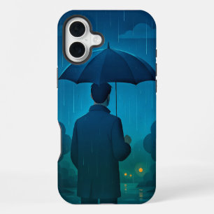 Night City Skyline Hoesje-Mate iPhone Case 16 Plus Hoesje