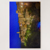 Night cityscape of Pitigliano, Toscane, Italië Legpuzzel (Verticaal)