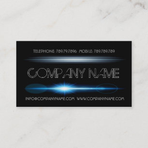 Night Club Manager Black Light Visitekaartje