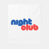 Night Club Typography Art Fleece Deken (Voorkant)