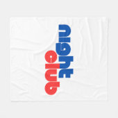 Night Club Typography Art Fleece Deken (Voorkant (Horizontaal))