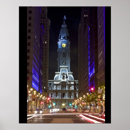 Night Color Broad St Poster (Voorkant)