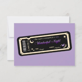 Night coupon Bedankkaart