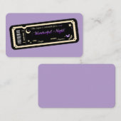  Night coupon Visitekaartje (Voorkant / Achterkant)