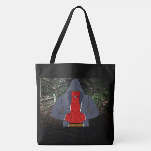Night Creep (met achtergrond) Tote Bag (Voorkant)