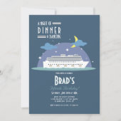 Night Cruise Invitation Kaart (Voorkant)