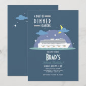 Night Cruise Invitation Kaart (Voorkant / Achterkant)