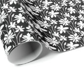 Night Dancing Flowers Plant Cadeaupapier (Rol Hoek)