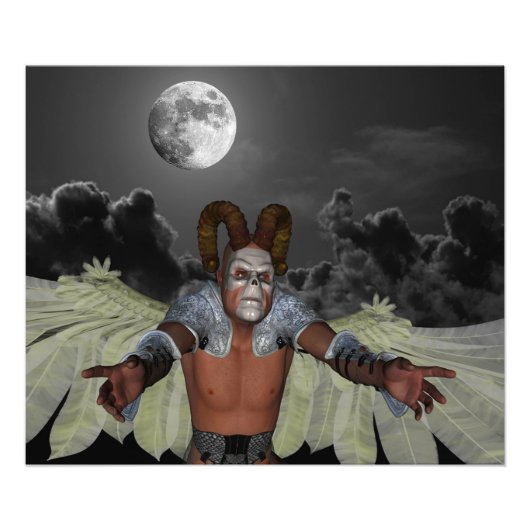 Night Demon Foto Afdruk (Voorkant)