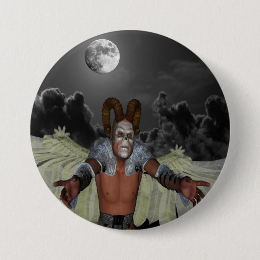 Night Demon Ronde Button 7,6 Cm (Voorkant)