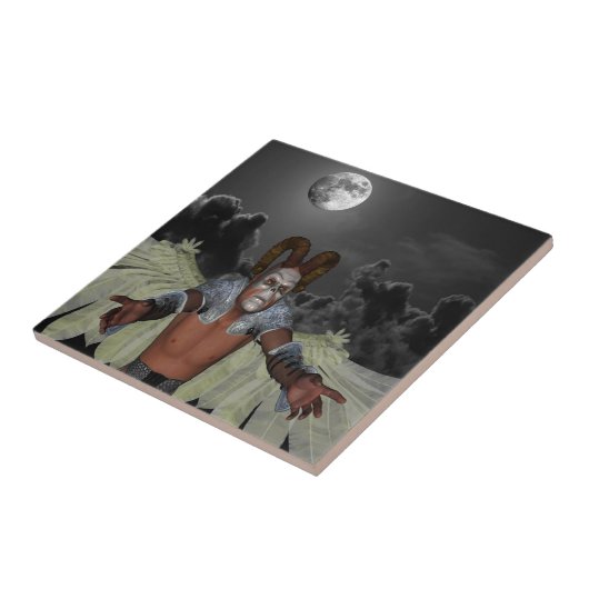 Night Demon Tegeltje (Zijkant)