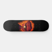 Night Desire - Fantasy - Oranje zwart Persoonlijk Skateboard (Horizontaal)