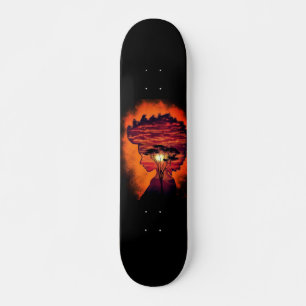 Night Desire - Fantasy - Oranje zwart Persoonlijk Skateboard