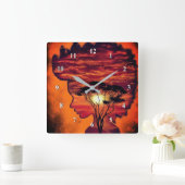 Night Desire - Fantasy Vierkante Klok (Huis)