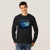 Night Diver Scuba Diving Underwater Snorkel Vacati T-shirt (Voorkant volledig)