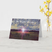 Night Divine Luke-kerstartikel Kaart (Gele Bloem)