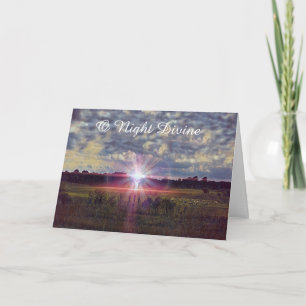 Night Divine Luke-kerstartikel Kaart