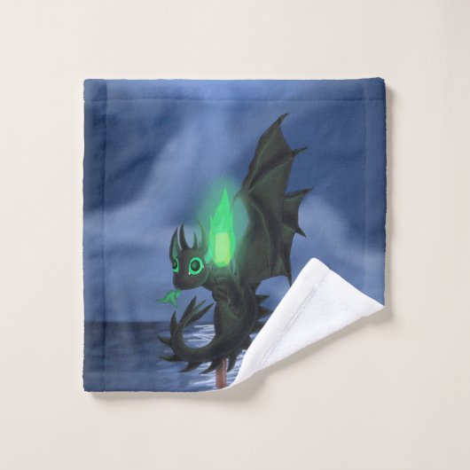 Night Dragon Bad Handdoek (Wasdoekje)