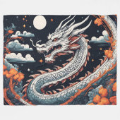 night dragon blanket fleece deken (Voorkant (Horizontaal))