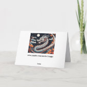 night dragon greeting card bedankkaart (Achterkant)