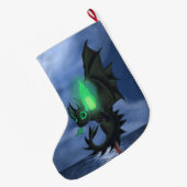 Night Dragon Grote Kerstsok (Achterkant (Hangend))