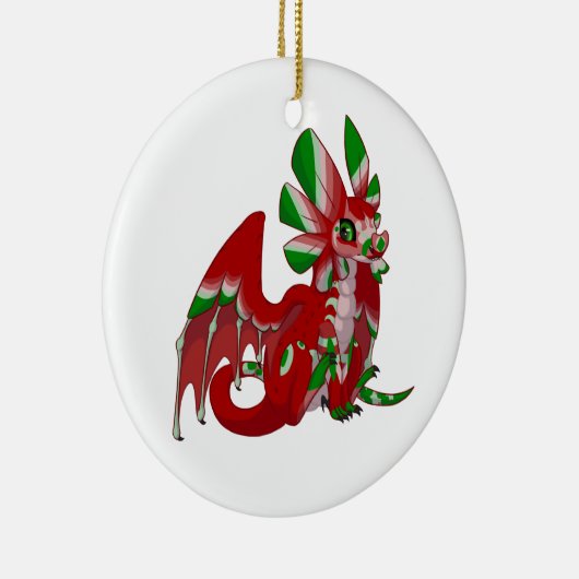 Night Dragon Keramisch Ornament (Rechts)