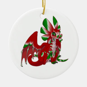 Night Dragon Keramisch Ornament