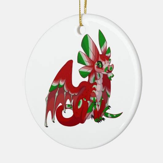 Night Dragon Keramisch Ornament (Links)