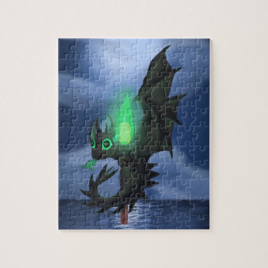 Night Dragon Legpuzzel (Verticaal)
